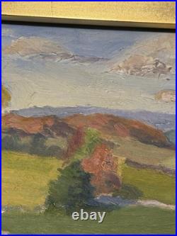 Vintage Oil Painting Impressionist Landscape Signed & Framed