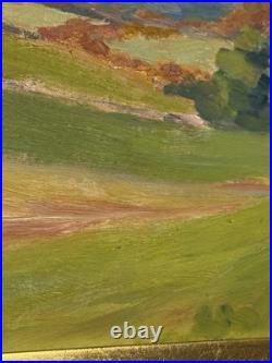 Vintage Oil Painting Impressionist Landscape Signed & Framed