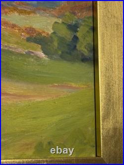 Vintage Oil Painting Impressionist Landscape Signed & Framed