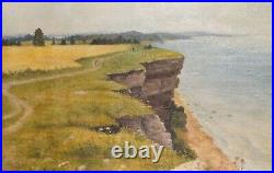 Vintage Oil Painting Landscape Seascape Seaside Signed