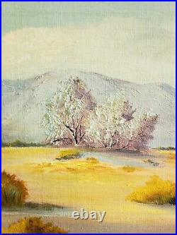 Vintage Oil Painting-Mountain/Desert Landscape