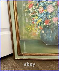 Vintage Oil Painting On A Board Framed Signed by Artist E. Cripples 24/27 Inch