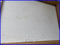 Vintage Oil Painting Plants & Boats by the Water Landscape Signed Connor