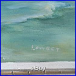 Vintage Oil Painting Seascape Signed Ocean Waves