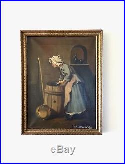 Vintage Oil Painting Signed