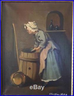 Vintage Oil Painting Signed