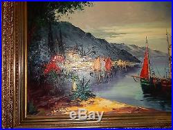 Vintage Oil Painting Signed Bevort BEAUTIFUL