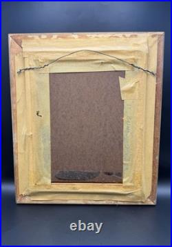 Vintage Oil Painting Signed & Framed Female Figure Art