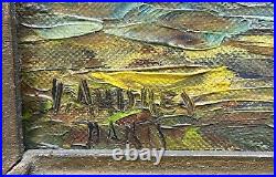 Vintage Oil Painting-madeleine Church & Market Signed Andrea