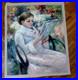 Vintage Oil Painting of A Seated Woman Signed