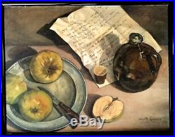 Vintage Oil Painting'still Life' Created In 1950s Magnificent Quality Signed