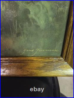 Vintage Oil Paintings By Jane Freeman. Signed