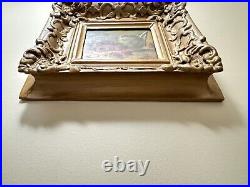 Vintage Oil on Cardboard Painting, Strawberries Still Life, Signed