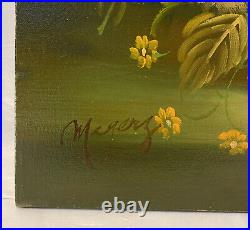 Vintage Old Master Style Original Floral Still Life Oil Painting Signed Mayers