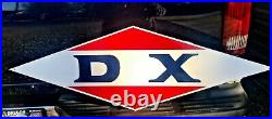 Vintage Old School Sty. DX Gasoline Oil Gas Station Car Truck Hand Painted Sign