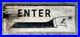 Vintage Old Wooden Enter Sign Pointing Finger Hand Painted Carnival Fair Art