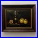 Vintage Old World Still Life Oil Painting Apples Decanter Signed Demarco