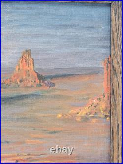 Vintage One Of Kind Hand Painted Oil On Canvas Painting Signed Elizabeth Hancock