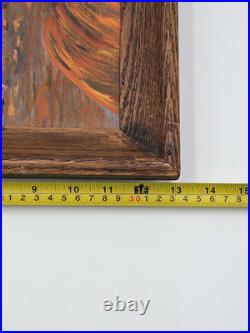 Vintage One Of Kind Hand Painted Oil On Canvas Painting Signed Elizabeth Hancock