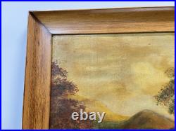Vintage Or Antique Painting On Canvas And Framed Signed