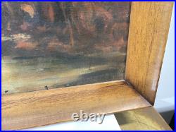 Vintage Or Antique Painting On Canvas And Framed Signed