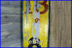 Vintage Original 1920's 1930's Hand Painted Gas Station Store Sign Display 72