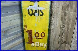 Vintage Original 1920's 1930's Hand Painted Gas Station Store Sign Display 72