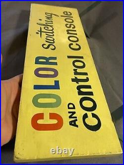 Vintage Original 1960's Period Television Painted Wooden Advertising Sign