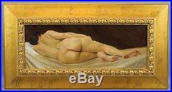 Vintage Original Artist Signed Nude Study Oil Painting, No Reserve