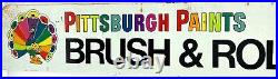 Vintage Original Circa 1960's Pittsburgh Paints Painted Metal Flange Sign 48