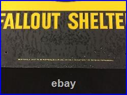 Vintage Original Fallout Shelter Signs COMPLETE CASE X40! Baltimore MD DOD
