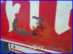 Vintage Original Firestone Tire Bow Tie Metal Painted Sign 71 1/2x23 1/2 RARE