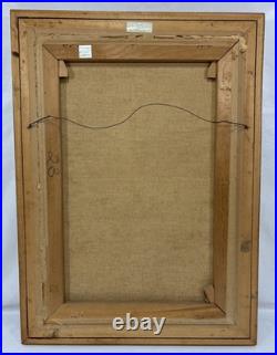 Vintage Original Giuseppe Elettro Italian Street Scene Oil Painting Signed