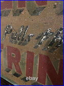 Vintage Original Hand Painted Fairground Ride /Circus Sign BUNTY PULLS