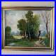 Vintage Original Impressionist Oil Painting Pastoral Landscape Signed Framed