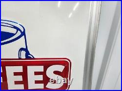 Vintage Original Kurfees Paints Sign Gas Oil Soda Farm Feed Seed Tractor