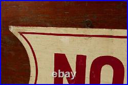 Vintage Original NO VACANCY Hand Painted Wood Hotel Lodge Double Sided Sign 32