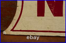 Vintage Original NO VACANCY Hand Painted Wood Hotel Lodge Double Sided Sign 32