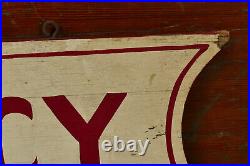 Vintage Original NO VACANCY Hand Painted Wood Hotel Lodge Double Sided Sign 32