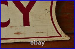 Vintage Original NO VACANCY Hand Painted Wood Hotel Lodge Double Sided Sign 32