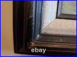 Vintage Original Nautical Harbor Oil Painting On Canvas Signed Armer Realism