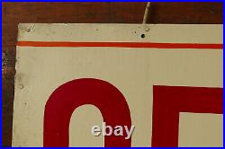 Vintage Original OFFICE Double Sided Hand Painted Hanging Advertising Sign 36