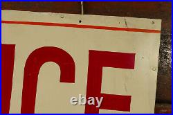 Vintage Original OFFICE Double Sided Hand Painted Hanging Advertising Sign 36