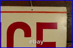 Vintage Original OFFICE Double Sided Hand Painted Hanging Advertising Sign 36