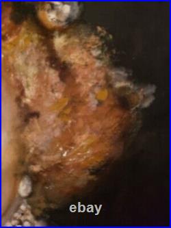 Vintage Original Oil Painting English Woman Portrait Museum Quality Large Signed