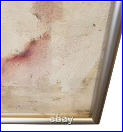 Vintage Original Oil Painting English Woman Portrait Museum Quality Large Signed