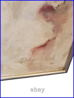 Vintage Original Oil Painting English Woman Portrait Museum Quality Large Signed
