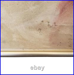Vintage Original Oil Painting English Woman Portrait Museum Quality Large Signed