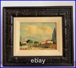 Vintage Original Oil Painting Landscape Signed Bernard Bosman Framed Art Spain