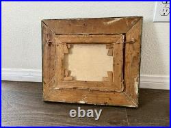Vintage Original Oil Painting Of A City Landscape Signed Donley Wooden Frame
